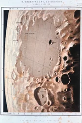 Parte de la superficie lunar