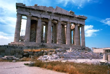 Partenón en la Acrópolis, Atenas, siglo V a.C.