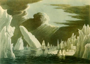 Pasaje a través del hielo, junio 1818