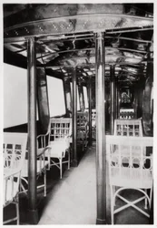 Cabina de pasajeros del Zeppelin LZ7 Deutschland I, 1909 1933