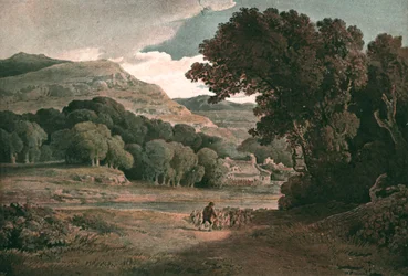 Paisaje pastoral, c1900