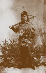 Pavel Gerdt como el Príncipe Sigfrido en el Ballet El Lago de los Cisnes, San Petersburgo, 1895