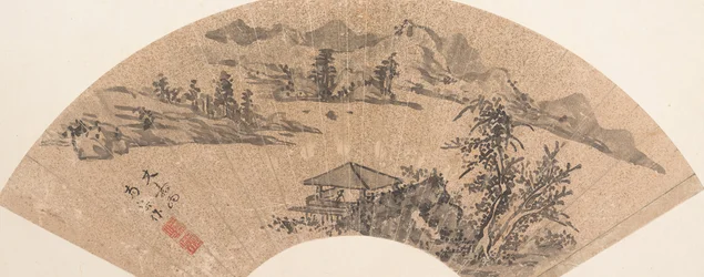 Pabellón junto a la orilla del lago, siglo XVII o posterior
