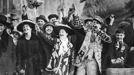 Rey y reina de perlas de buen humor, Londres, 1926-1927