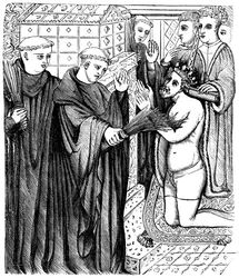Penitencia de Enrique ante el santuario de Tomás Becket