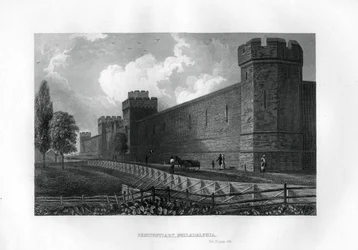Penitenciaría, Filadelfia, Pensilvania, EE.UU., 1855