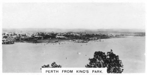 Perth desde Kings Park, Australia Occidental, 1928