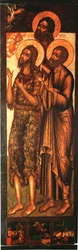 Pedro, Juan y Alexis (Catedral de la Anunciación en Moscú)