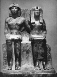 Faraón Tutmosis IV y su reina, 1933-1934