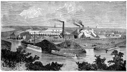 Phoenix Iron and Bridge Works, Phoenixville, Pensilvania, EE.UU., 1873