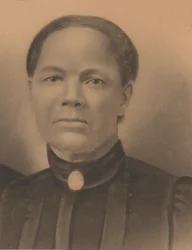 Retrato fotográfico a crayón de Roseanna May, finales del siglo XIX