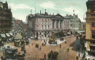 Piccadilly Circus, Londres, finales del siglo XIX-principios del siglo XX