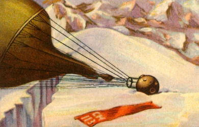 El globo de investigación de altitud de Piccard aterriza en los Alpes, 1931, 1932