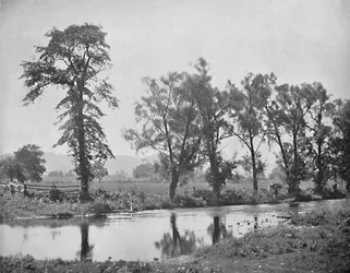 Vista Pintoresca cerca de Schooleys Mount, Nueva Jersey, c1897