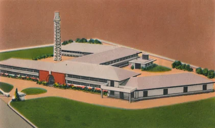 Fábrica de cigarrillos Pielroja, Colombian Tobacco Co. Inc., Barranquilla, c1940s