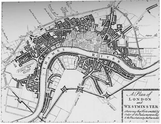Plano de Londres y Westminster, 1749 1903