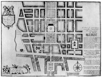 Plano de la finca de Lord Harley, Londres, 1907
