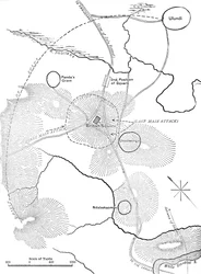 Plano de la batalla de Ulundi, 4 de julio de 1879