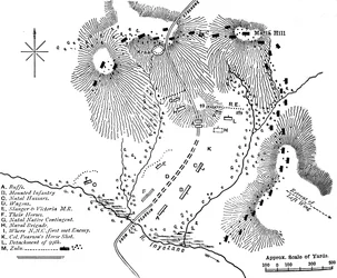 Plano de la Batalla en Inyezane, 22 de enero de 1879, c1880