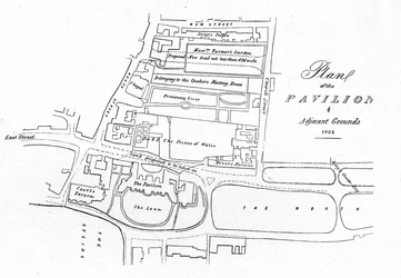 Plano del Pabellón y terrenos adyacentes - 1803, 1939
