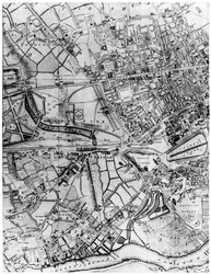 Plano de la parroquia de St Georges, Hanover Square, Londres, 1907