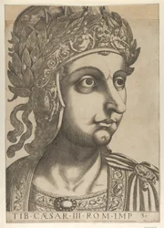 Placa 3: Tiberio girado a la derecha, de 