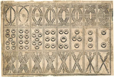 Cartas de juego, siglo XV