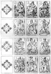 Cartas de juego de la República Francesa, 1790, 1882-1884