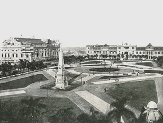 Plaza de la Victoria, Buenos Aires, Argentina, 1895