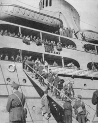 Tropas polacas para luchar con Gran Bretaña, 1940