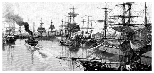 Puerto Adelaide, 1886