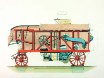 Máquina de trillar portátil, c1910