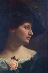 Retrato de una dama con sombrero