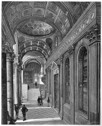 Pórtico de la Capilla Pazzi, Claustro de la Basílica de Santa Croce, Florencia
