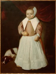 Retrato de una niña con un limón