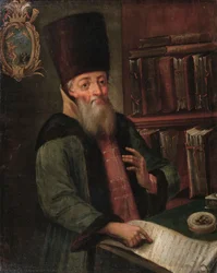 Retrato de Afanasy Lavrentievich Ordin-Naschokin 1605-1680, siglo XVII