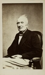 Retrato de Alphonse de Lamartine 1790-1869, 1860s