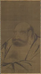 Retrato de Bodhidharma, siglo XIV
