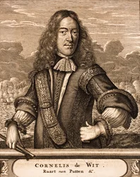 Retrato de Cornelis de Witt 1623-1672 De: Schauplatz des Krieges, 1675