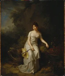 Retrato de la condesa Ekaterina Lvovna Golovkina, finales del siglo XVIII