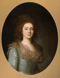 Retrato de la condesa Varvara Ivanovna Golitsyna -1804, de soltera Shipova, 1790s