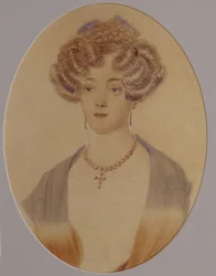 Retrato de Ekaterina Nikolayevna Goncharova 1809-1843, finales de 1820s-principios de 1830s