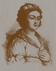 Retrato de Ekaterina Yakovlevna Derzhavina, nacida Bastidon 1760-1794 Después de V. Borovikovsky