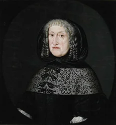 Retrato de Eleanor de Anhalt-Zerbst, Duquesa de Schleswig-Holstein-Sønderburg-Norburg 1608-1681