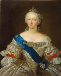 Retrato de la emperatriz Isabel Petrovna 1709-1762, 1740s