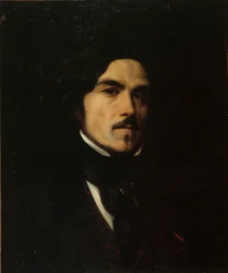 Retrato de Eugène Delacroix 1798-1863, c. 1840