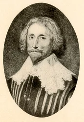 Retrato de George Sandys, con jubón rasgado y cuello Vandyke, c1610-1630, 1937