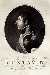 Retrato de Gustavo IV Adolfo de Suecia, principios del siglo XIX