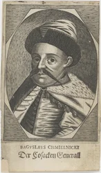 Retrato de Hetman Bohdan Khmelnytsky 1595-1657, después de 1650