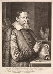 Retrato de Johannes Neyen, General de la Orden de los Frailes Franciscanos, Embajador en Tréveris, 1608